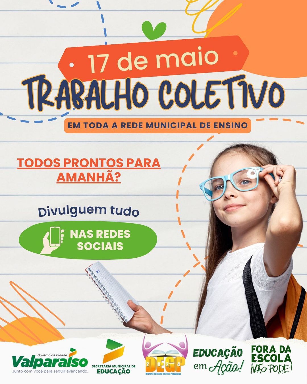 REDE MUNICIPAL DE ENSINO DE VALPARAÍSO PROMOVE “O DIA DE TRABALHO COLETIVO”