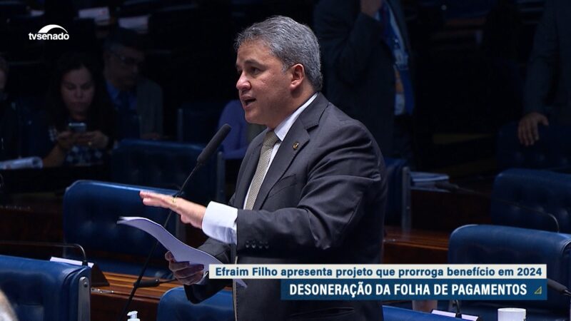 Efraim protocola projeto do acordo com o governo — Senado Notícias