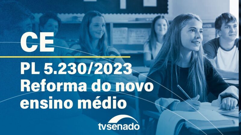 Reforma no ensino médio deve ser votada na CE – 18/6/24 — Senado Notícias