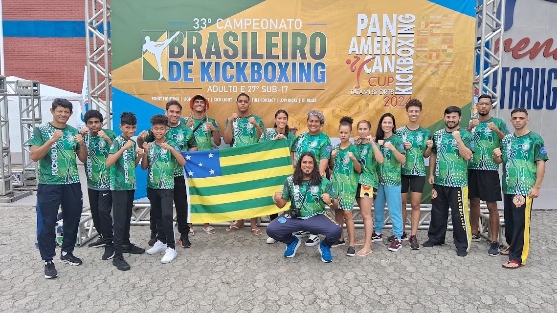 ATLETAS DE VALPARAÍSO DE GOIÁS COMPÕEM DELEGAÇÃO GOIANA DE KICKBOXING NO BRASILEIRÃO 2024 