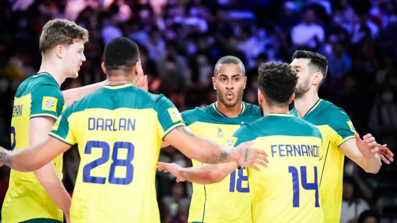 Definidos os adversários do Brasil no vôlei masculino em Paris 2024