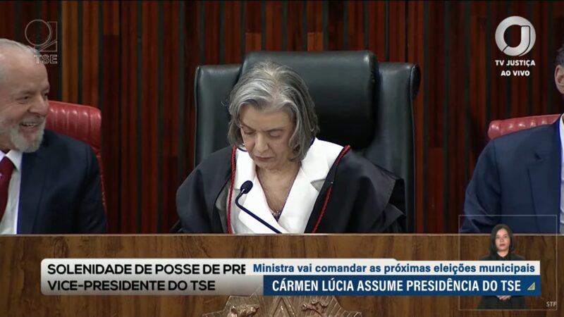 Pacheco participa da posse de Cármen Lúcia na presidência do TSE — Senado Notícias