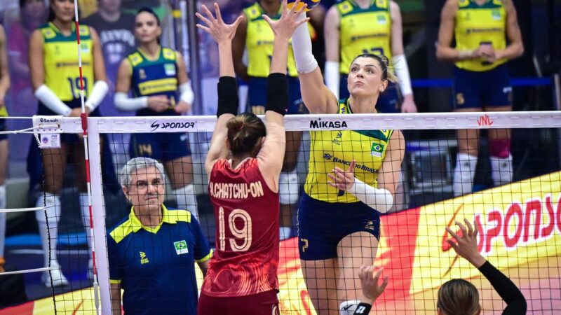 Brasil bate Tailândia e vai às semifinais da Liga das Nações de Vôlei