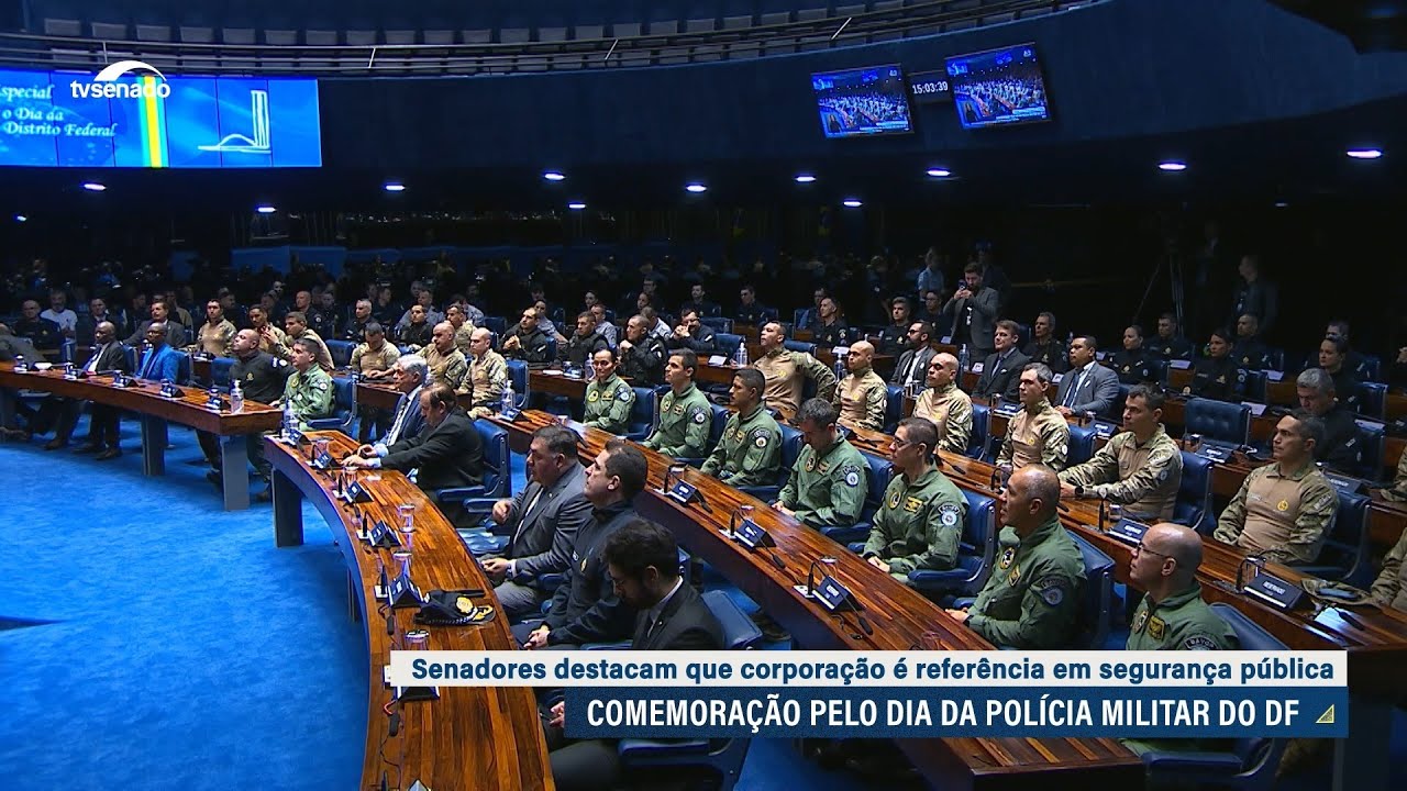 Vídeo: Senado faz homenagem à Polícia Militar do Distrito Federal