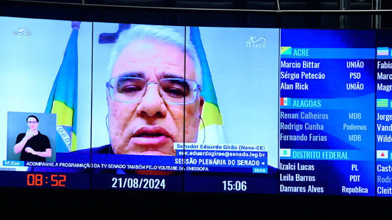 Girão aponta censura em ações do governo Lula e TSE — Senado Notícias