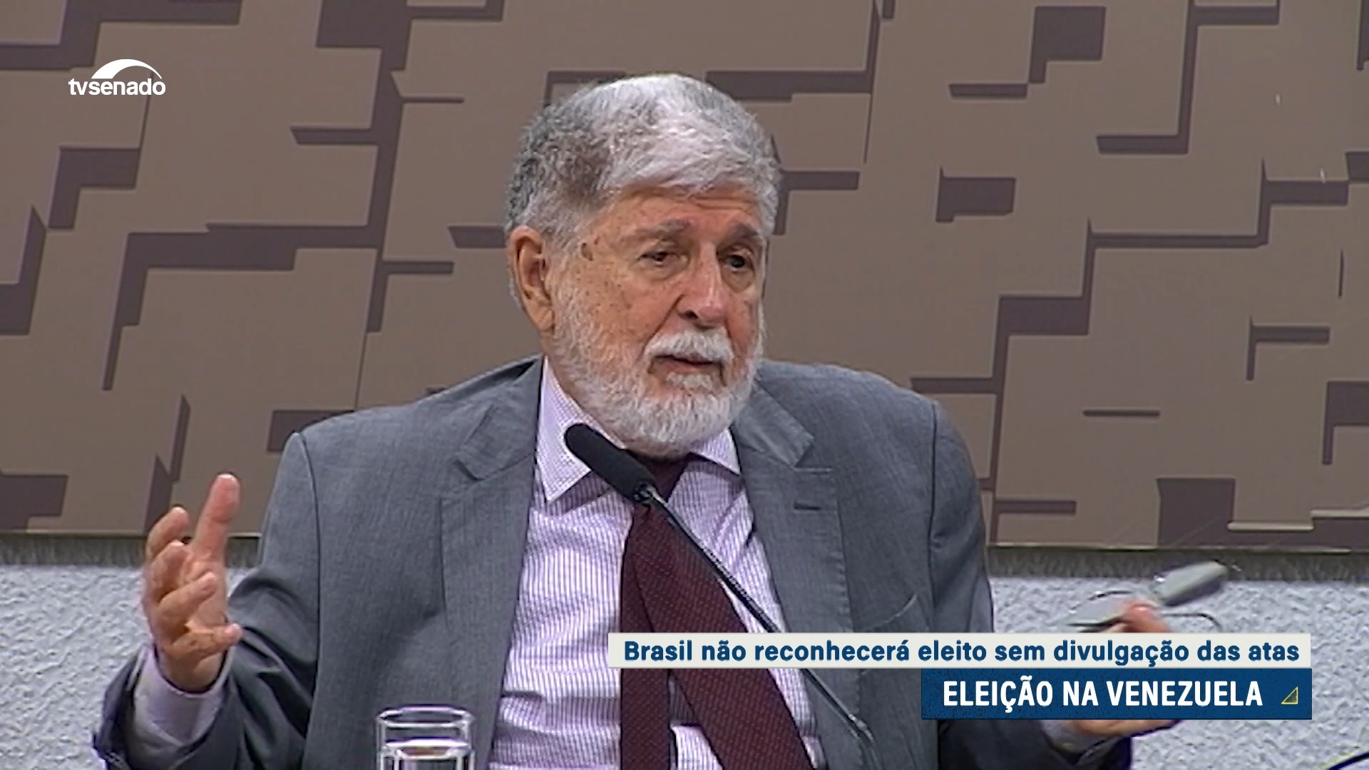 Amorim afirma que Brasil não reconhecerá eleito na Venezuela sem as atas eleitorais — Senado Notícias