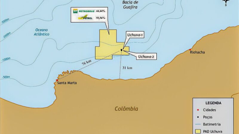 Petrobras confirma descoberta de gás em águas profundas na Colômbia