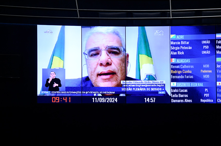 Girão cobra explicações sobre assédio no governo Lula e impeachment de Moraes — Senado Notícias