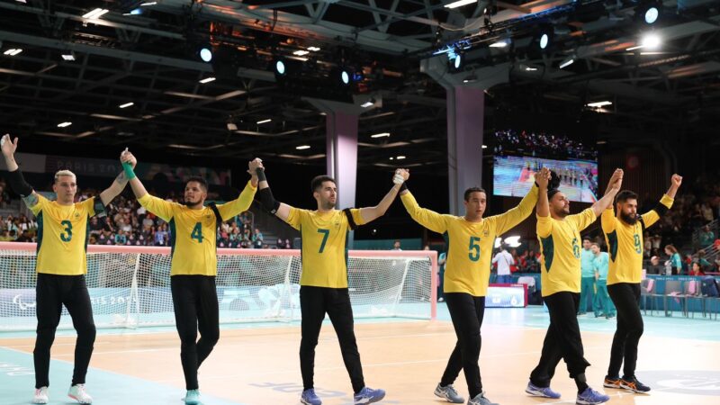 Seleção masculina de goalball garante medalha de bronze em Paris