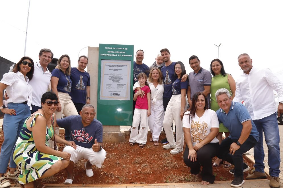 PRAÇA DA CAPELA NOSSA SENHORA APARECIDA É INAUGURADA NA ETAPA E