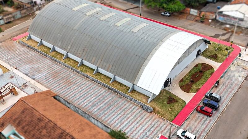 GINÁSIO POLIESPORTIVO DO CÉU AZUL ESTÁ GANHANDO NOVA ESTRUTURA