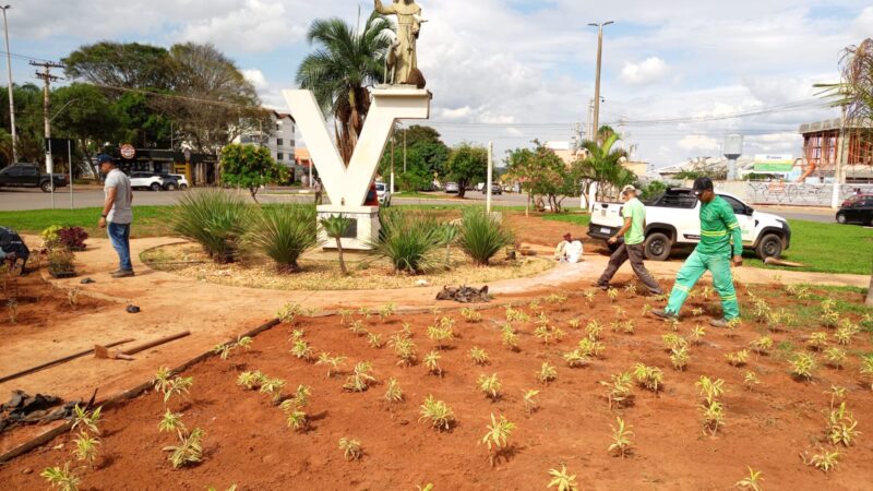 SECRETARIA DE MEIO AMBIENTE MELHORA PAISAGISMO NO BALÃO DA ETAPA A