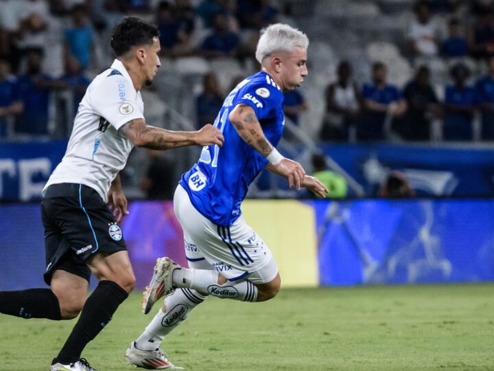 Cruzeiro e Grêmio ficam no 1 a 1 pelo Brasileiro