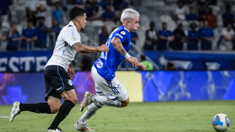 Cruzeiro e Grêmio ficam no 1 a 1 pelo Brasileiro