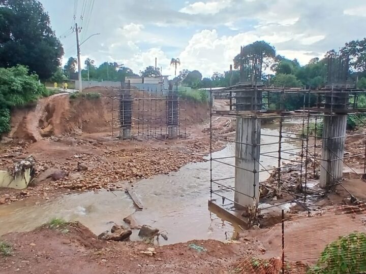 PONTE QUE LIGARÁ VALPARAÍSO E NOVO GAMA TEM QUASE 50% DE OBRAS CONCLUÍDAS