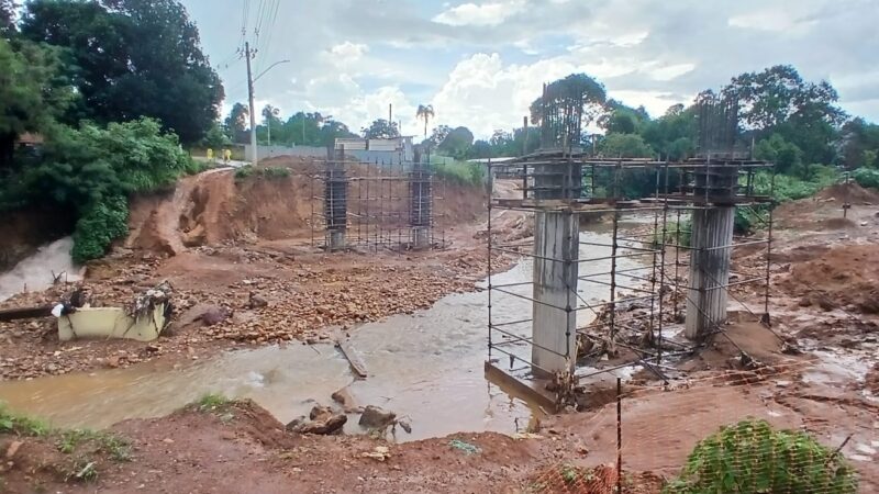 PONTE QUE LIGARÁ VALPARAÍSO E NOVO GAMA TEM QUASE 50% DE OBRAS CONCLUÍDAS